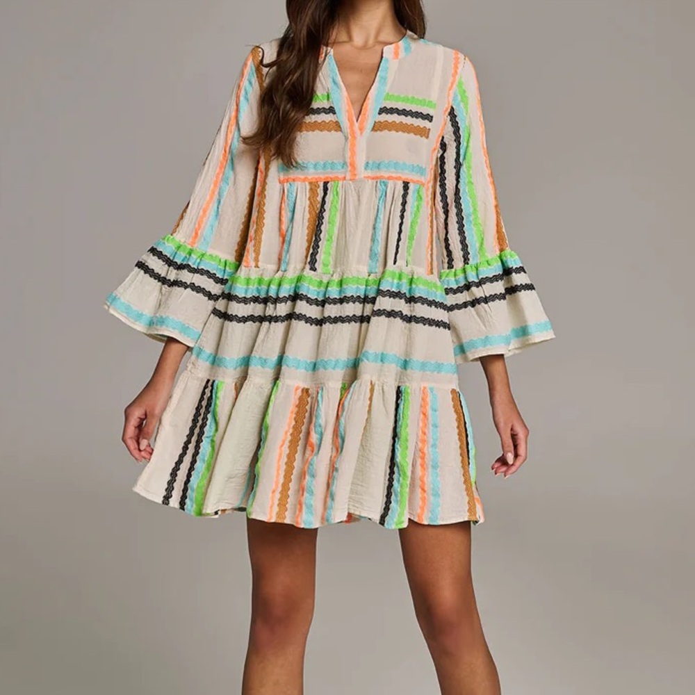Devotion Twins Embroidered Ella Tunic Dress